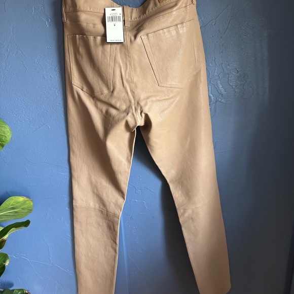 NWT Polo Ralph Lauren leather pants (size 6) in “Luxury bge) - Picture 4 of 6